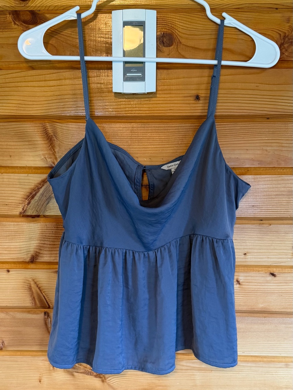 American Eagle Outfitters Slate Blue Spaghetti Strap Camisole